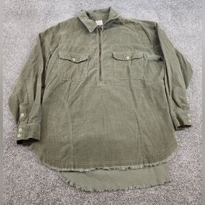 OFFLINE by Aerie Women’s Corduroy Overshirt Jacket Olive Green Size Medium